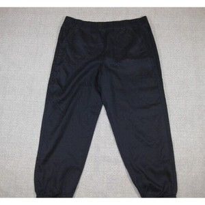NWT Talbots Joggers Womens Large Navy Blue Elastic Waist and Ankles Pockets